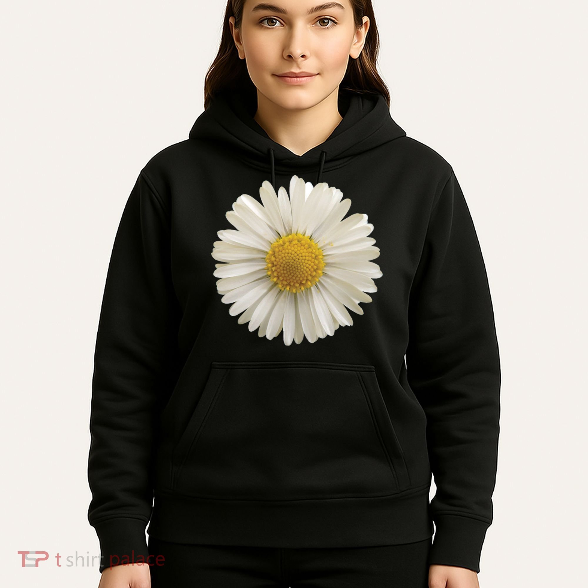 White Daisy Hoodie
