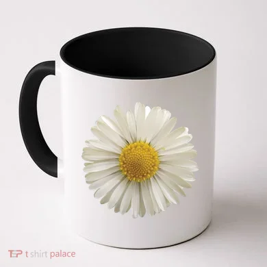 White Daisy Coffee Mug