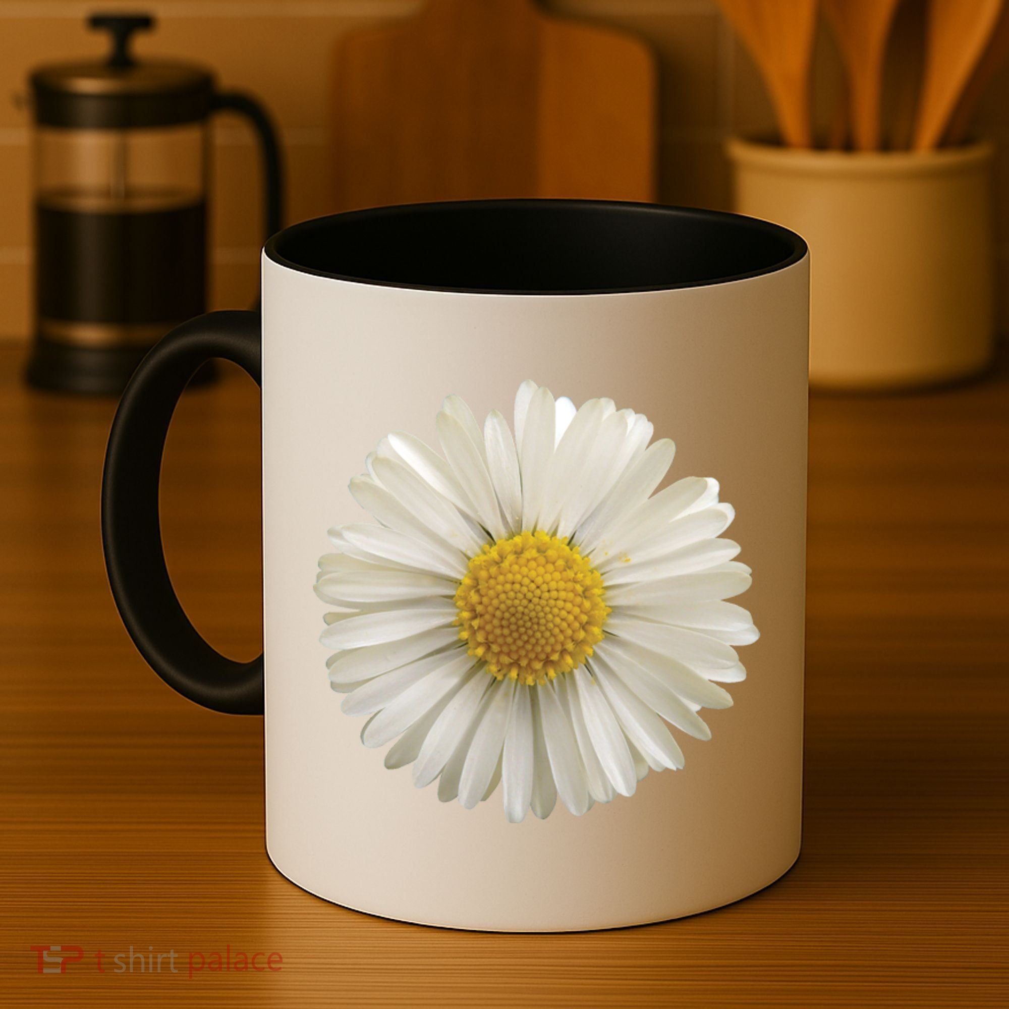 White Daisy Coffee Mug