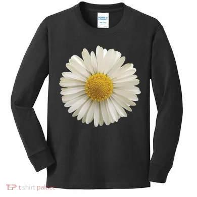 White Daisy Kids Long Sleeve Shirt