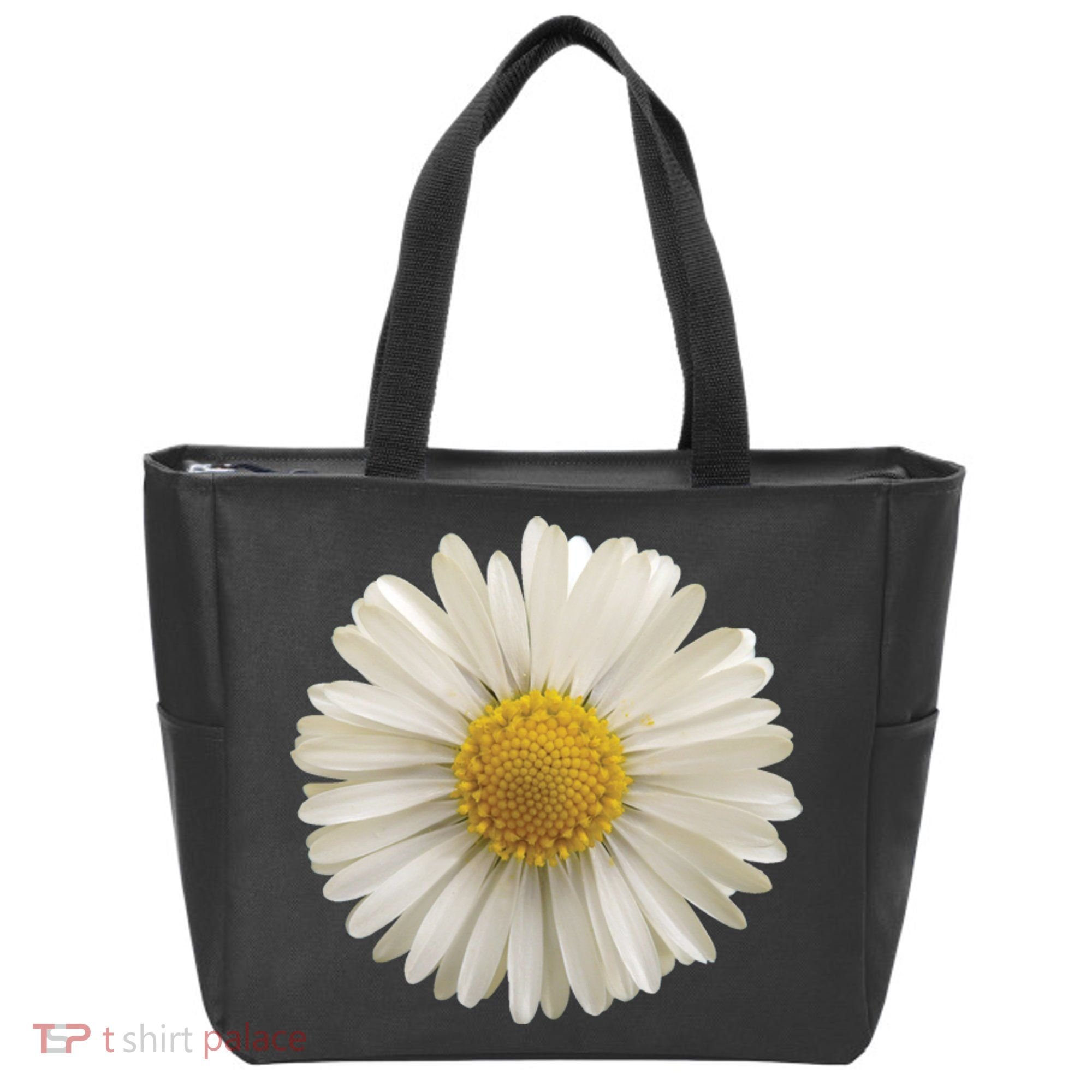 White Daisy Tote Bag