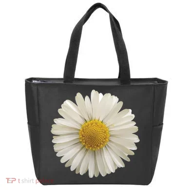 White Daisy Tote Bag