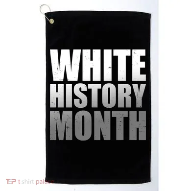 White History Month Golf Towel
