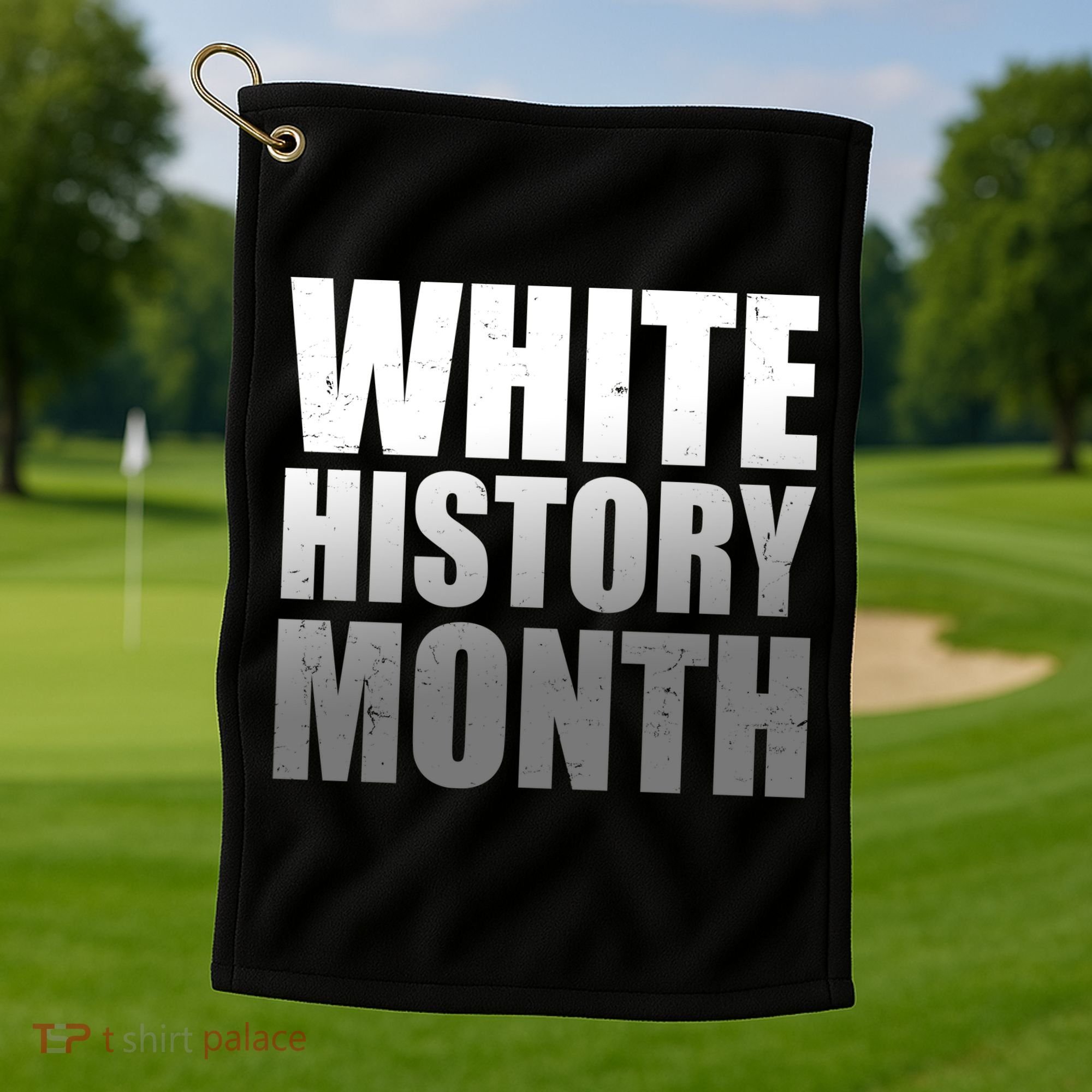 White History Month Golf Towel