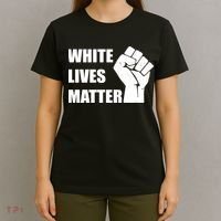 White Lives Matter Fist T-Shirt thumb 4