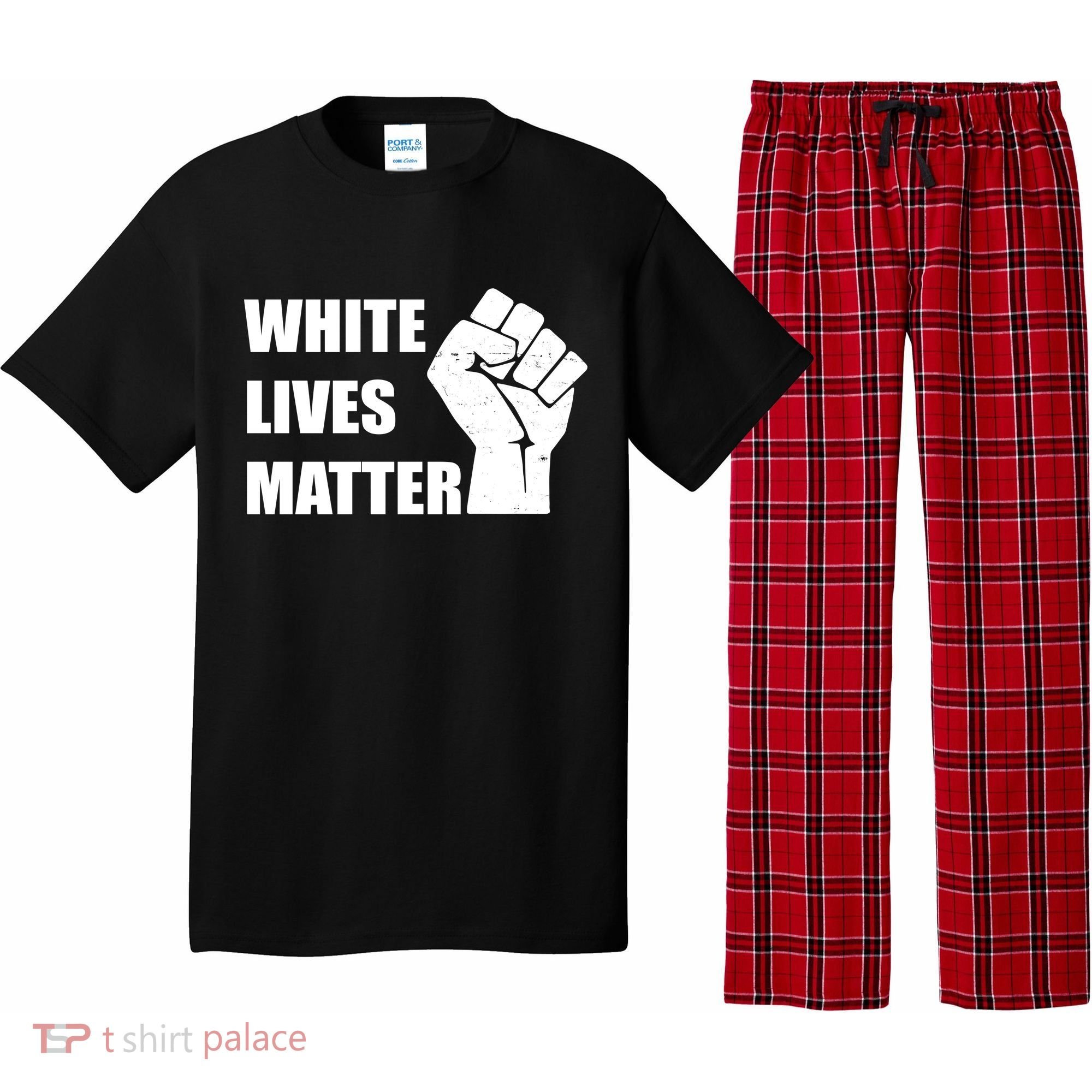 White Lives Matter Fist Pajama Set