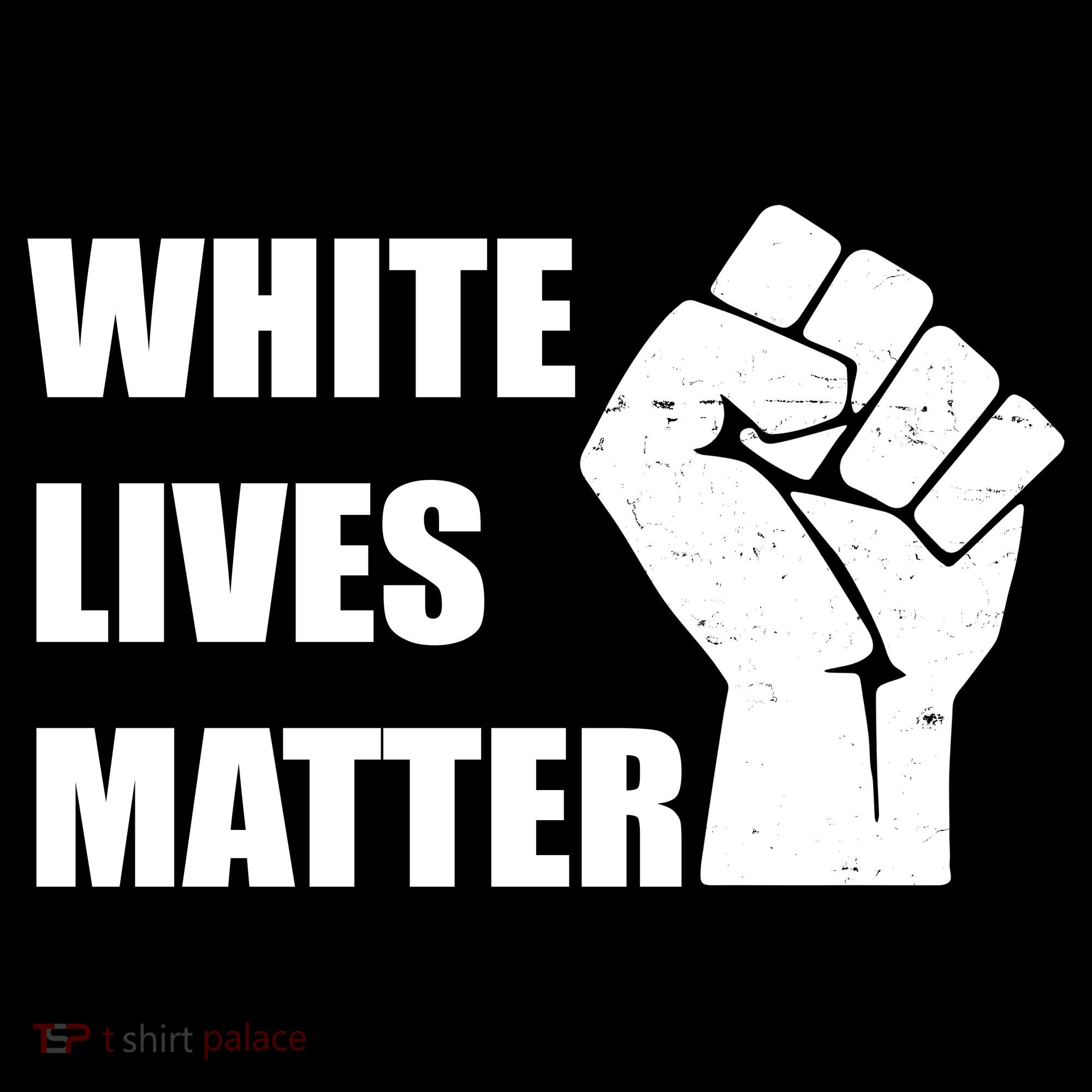 White Lives Matter Fist Women's Hoodie