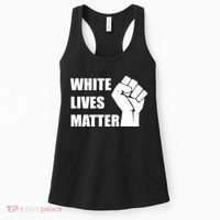 White Lives Matter Fist Women's Tank Top thumb 0