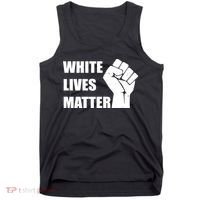 White Lives Matter Fist Tank Top thumb 0