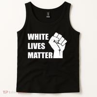 White Lives Matter Fist Tank Top thumb 2
