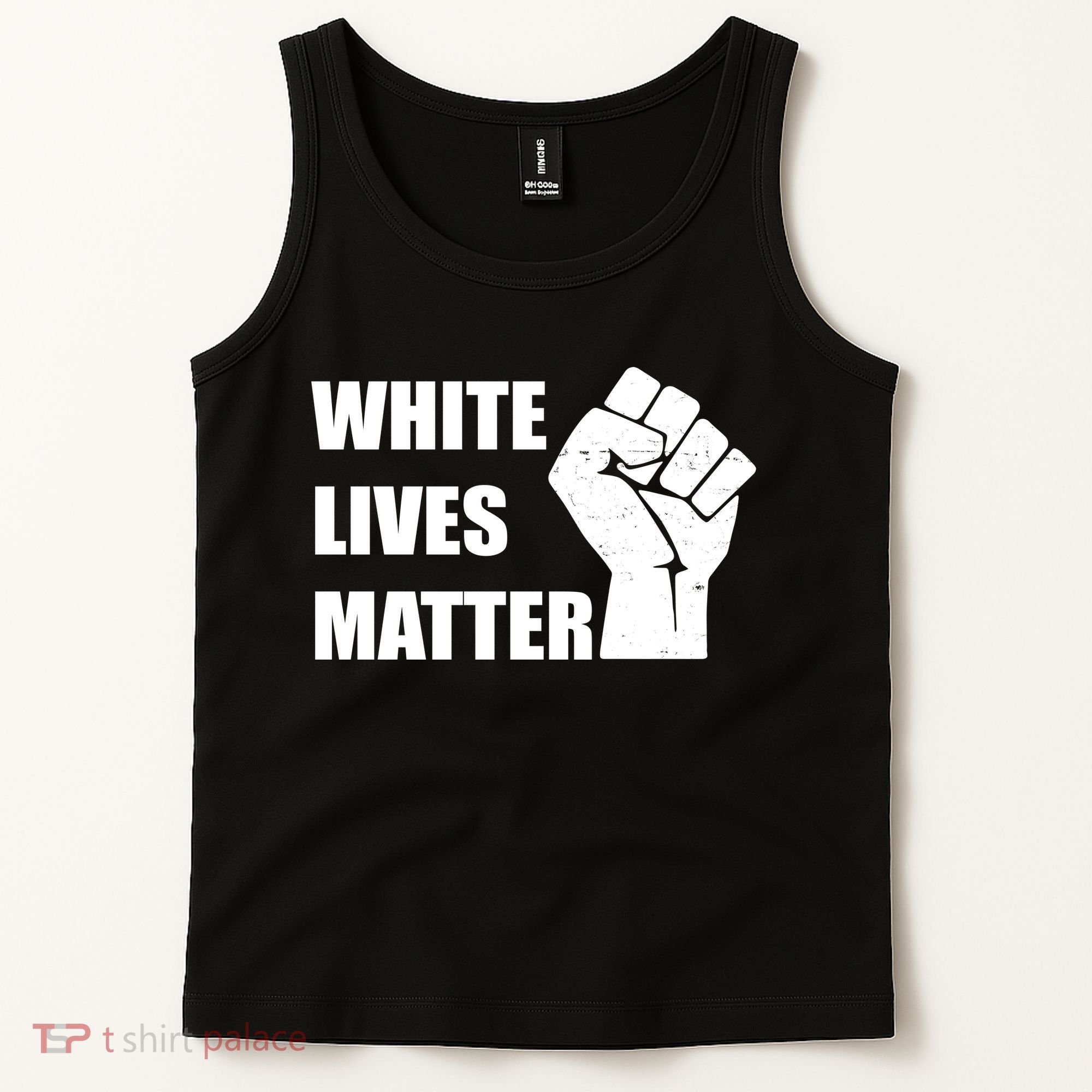 White Lives Matter Fist Tank Top