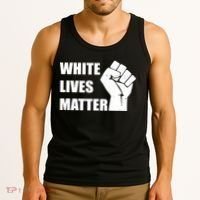 White Lives Matter Fist Tank Top thumb 3