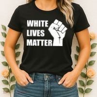 White Lives Matter Fist Women's T-Shirt thumb 2