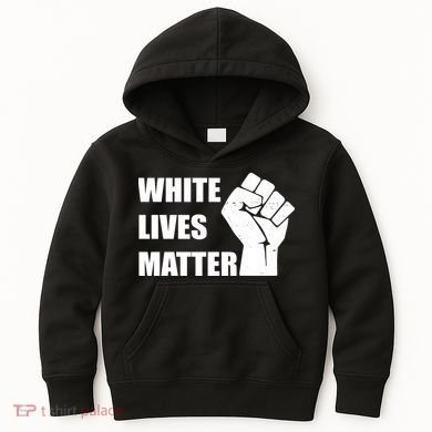 White Lives Matter Fist Kids Hoodie