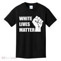 White Lives Matter Fist Kids T-Shirt thumb 0