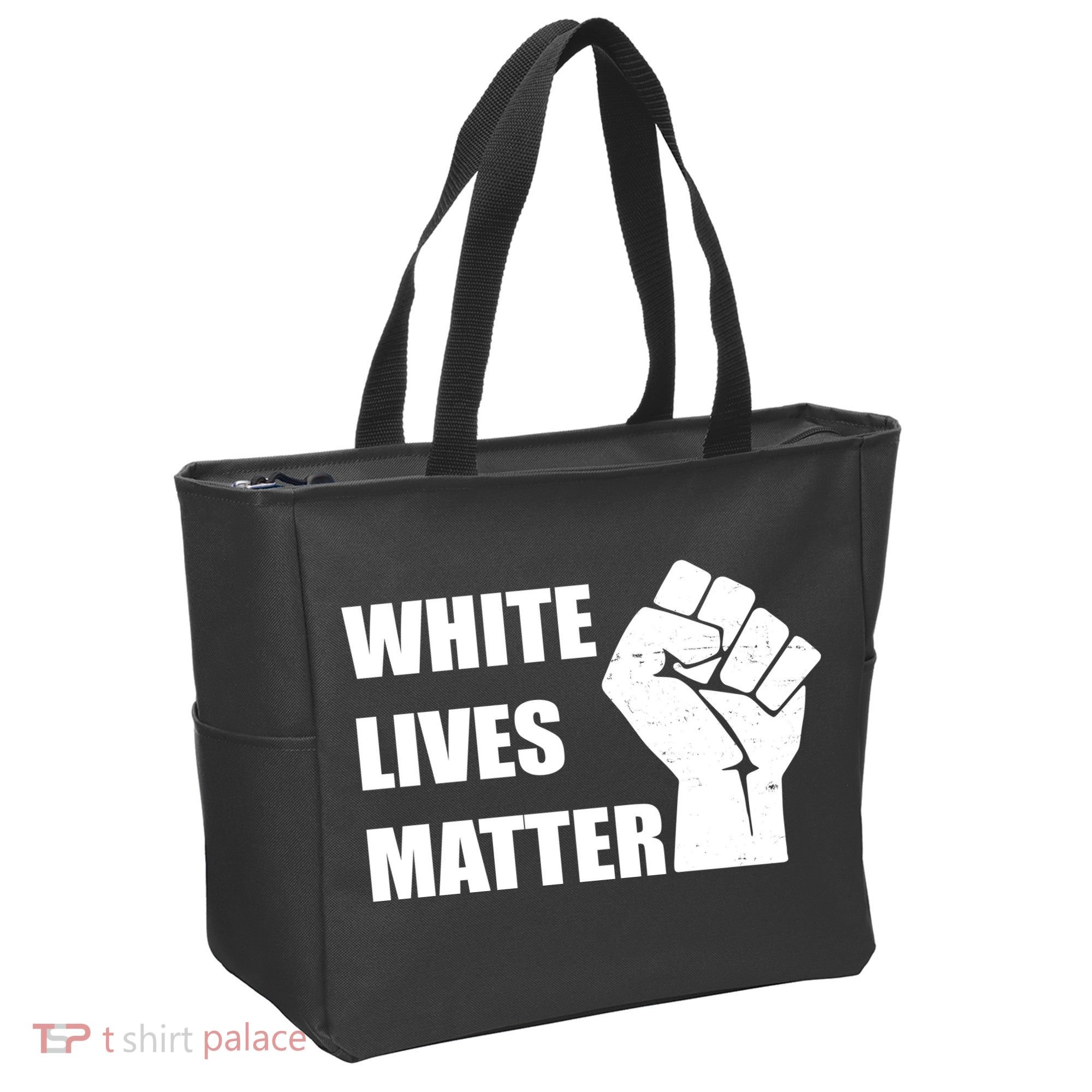 White Lives Matter Fist Tote Bag