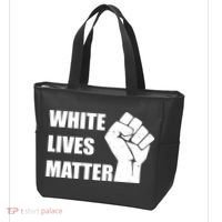 White Lives Matter Fist Tote Bag thumb 3