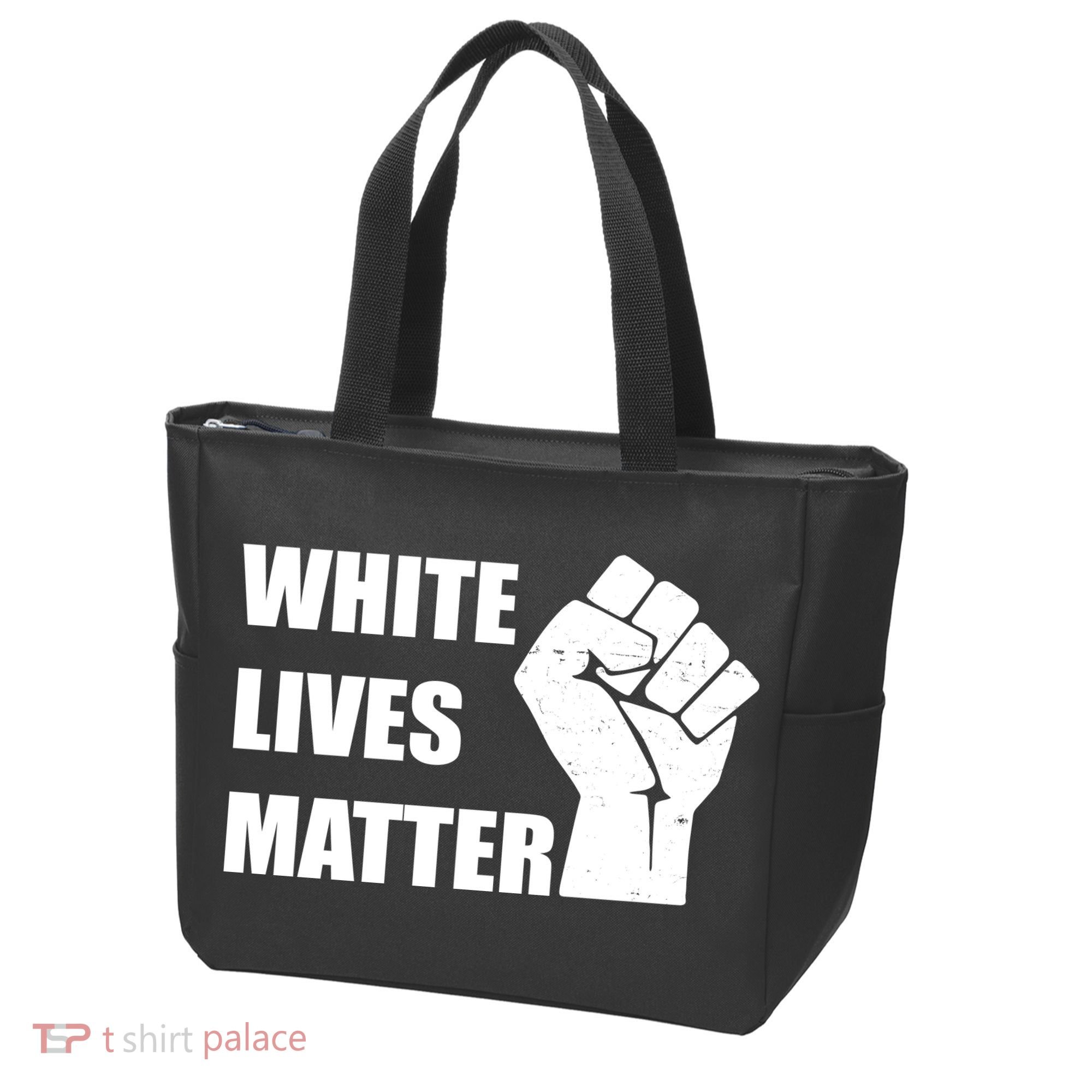 White Lives Matter Fist Tote Bag