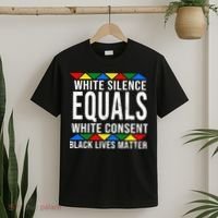 White Silence Black Lives Matter T-Shirt thumb 2