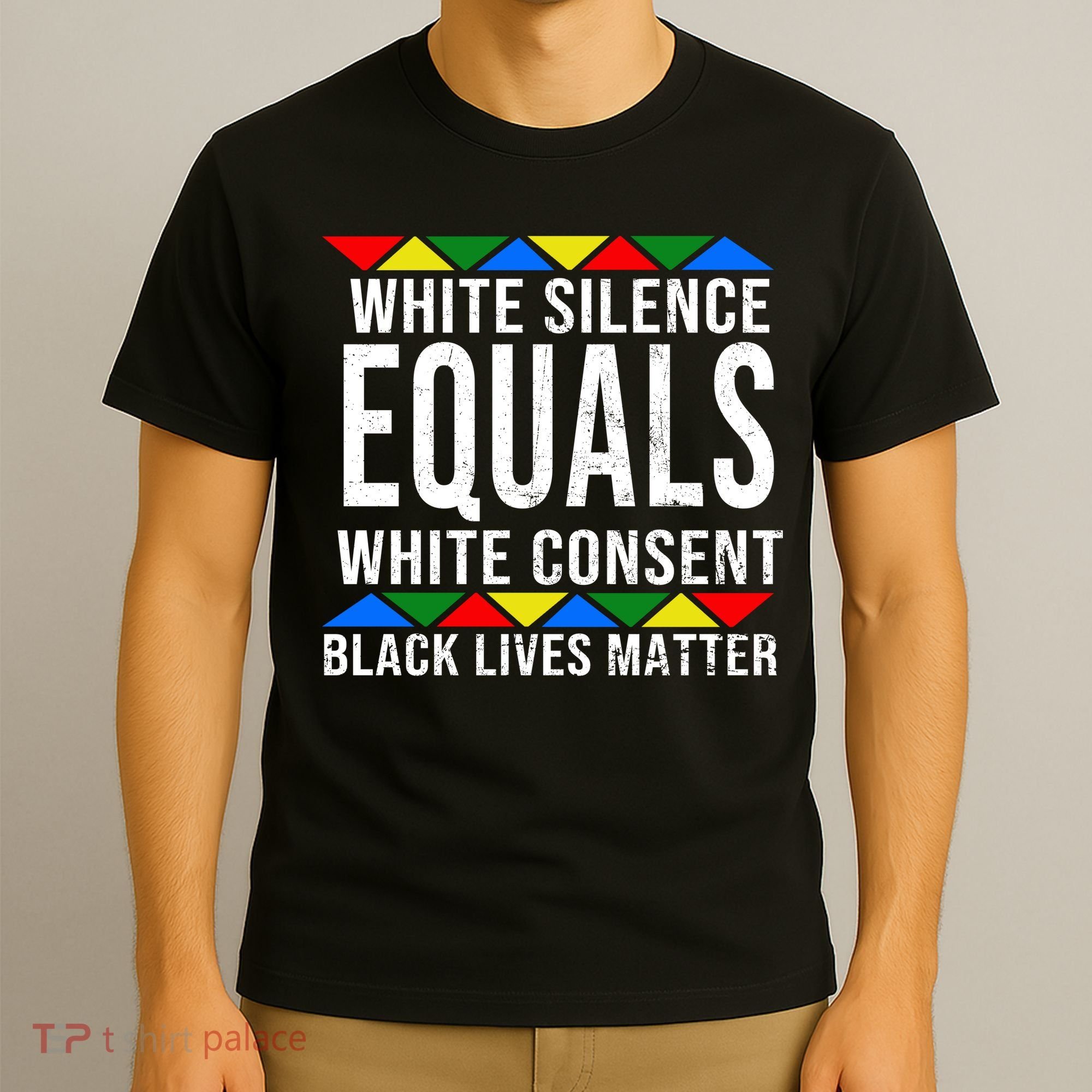 White Silence Black Lives Matter T-Shirt