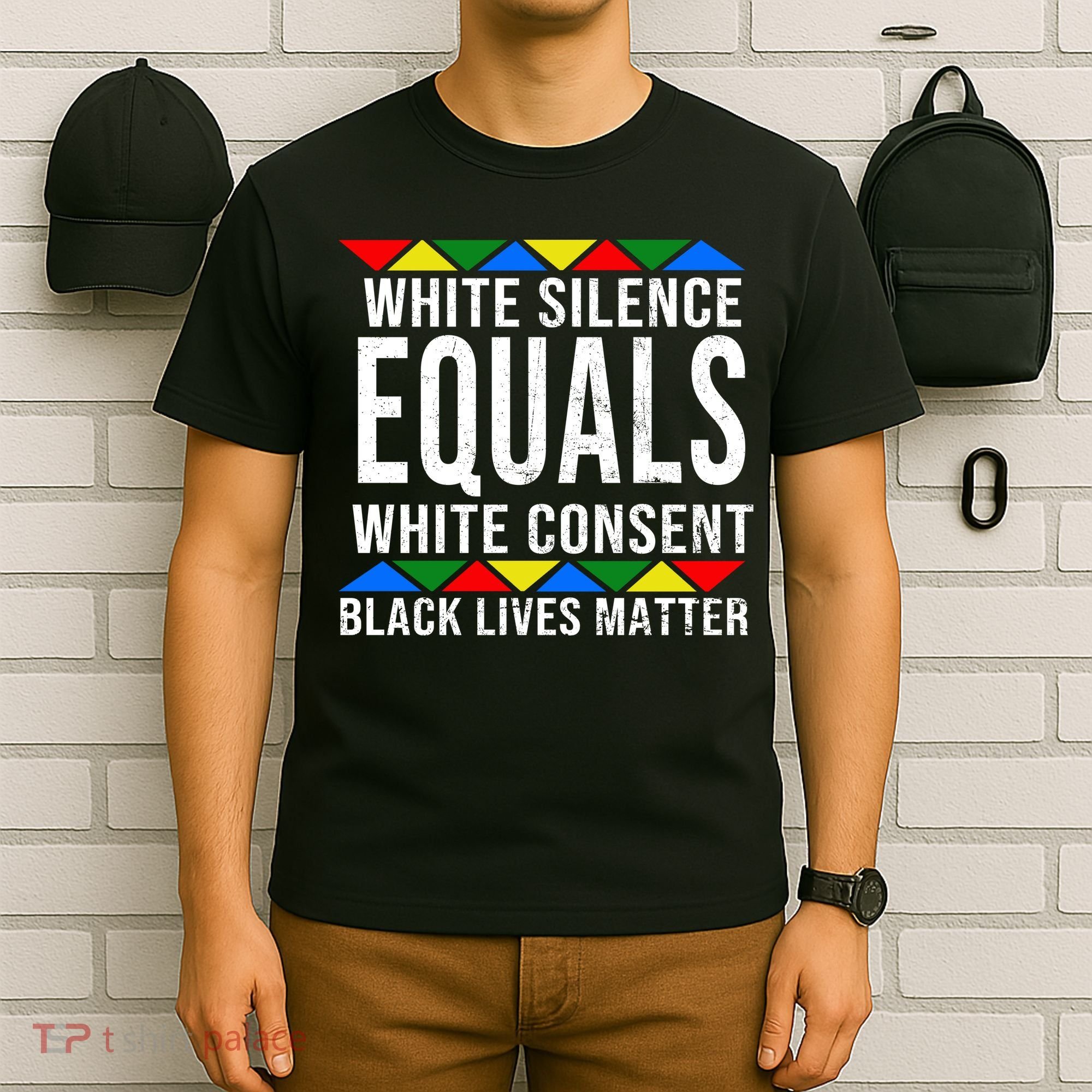 White Silence Black Lives Matter T-Shirt