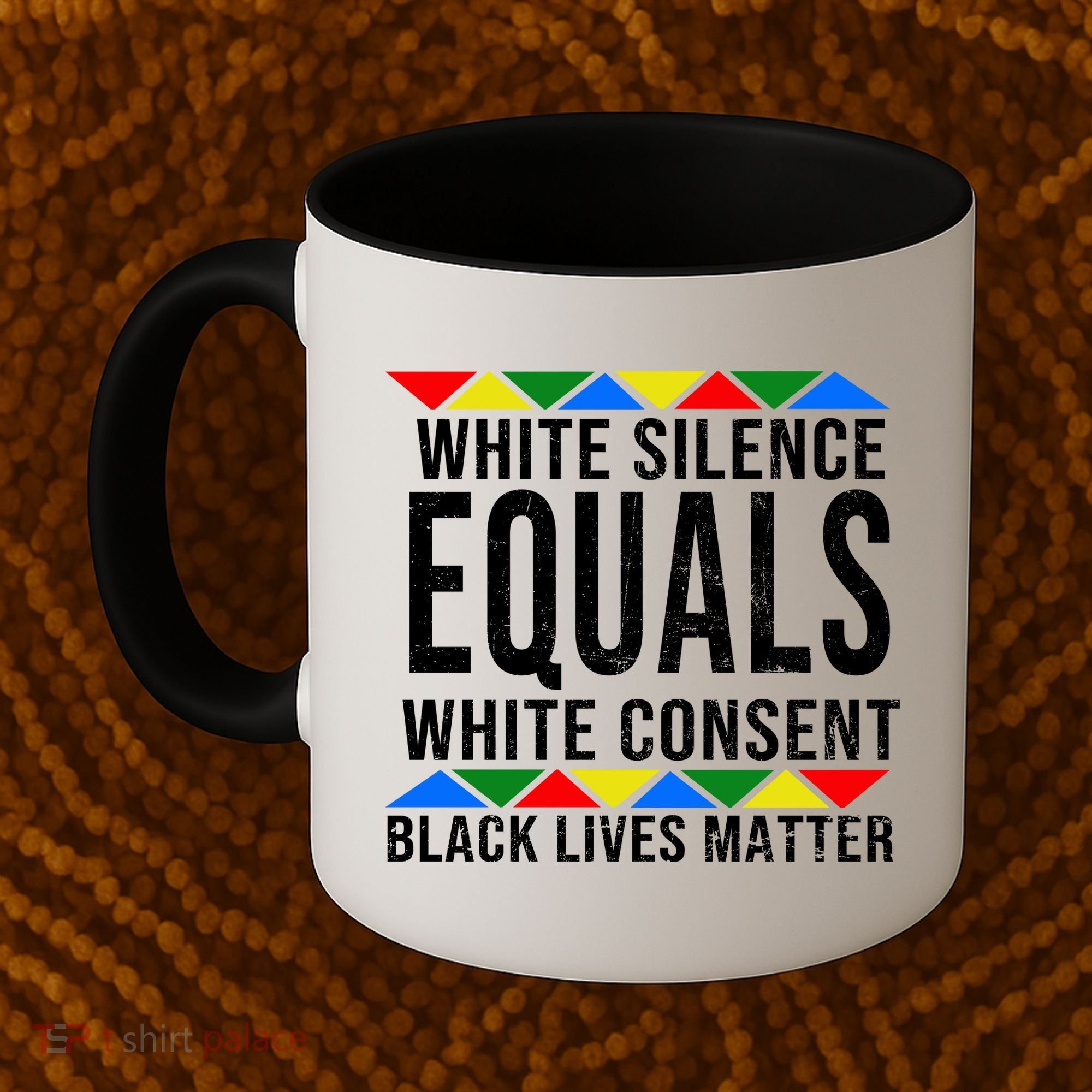 White Silence Black Lives Matter Coffee Mug