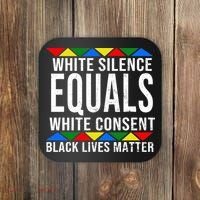 White Silence Black Lives Matter Coaster thumb 0