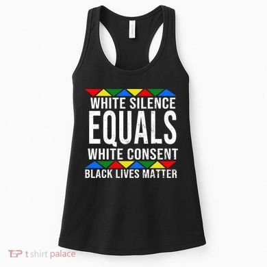 White Silence Black Lives Matter Women's Tank Top