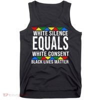 White Silence Black Lives Matter Tank Top thumb 0