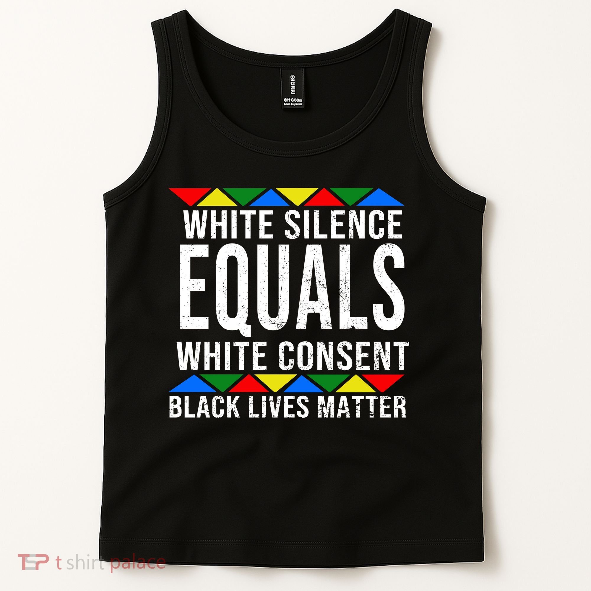 White Silence Black Lives Matter Tank Top