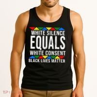 White Silence Black Lives Matter Tank Top thumb 3