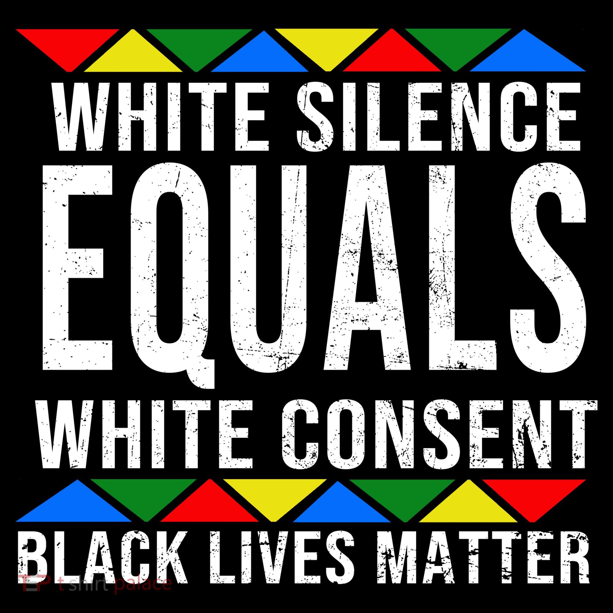 White Silence Black Lives Matter Tank Top