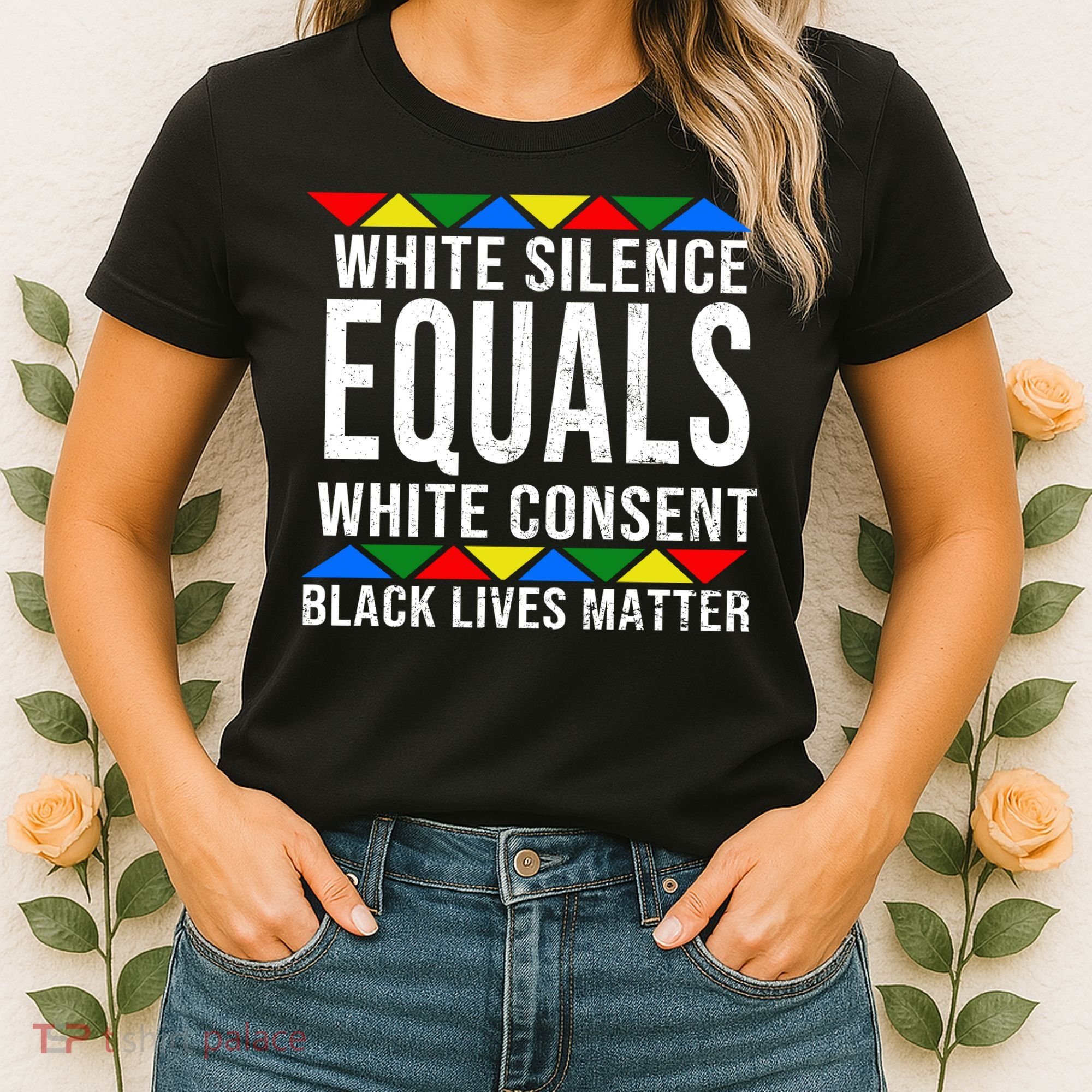 White Silence Black Lives Matter Women's T-Shirt