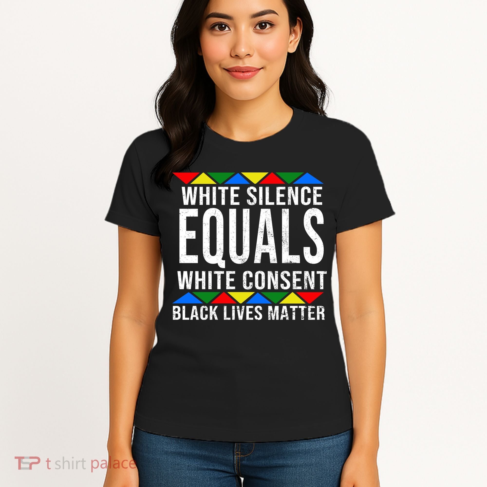 White Silence Black Lives Matter Women's T-Shirt