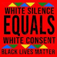 White Silence Black Lives Matter Santa Hat thumb 1
