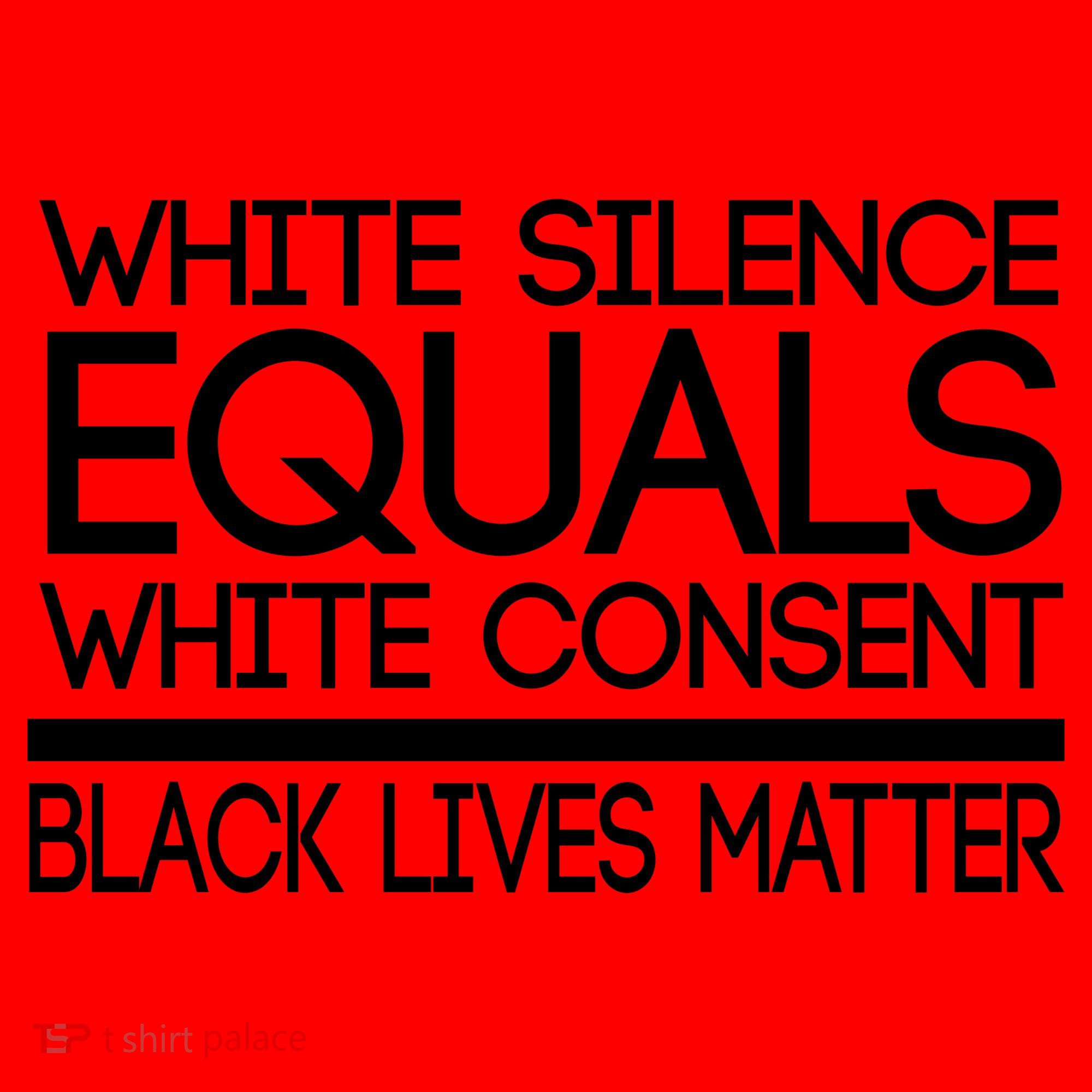 White Silence Equals White Consent Black Lives Matter Santa Hat
