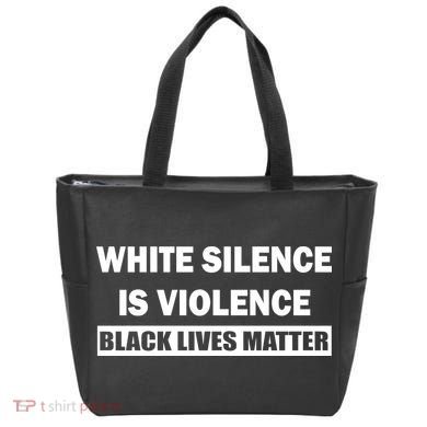 White Silence Is Violence Tote Bag