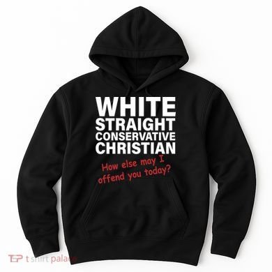 White Straight Conservative Christian Hoodie