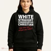 White Straight Conservative Christian Hoodie thumb 5