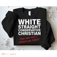 White Straight Conservative Christian Sweatshirt thumb 2