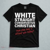 White Straight Conservative Christian T-Shirt thumb 5