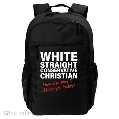 White Straight Conservative Christian Backpack