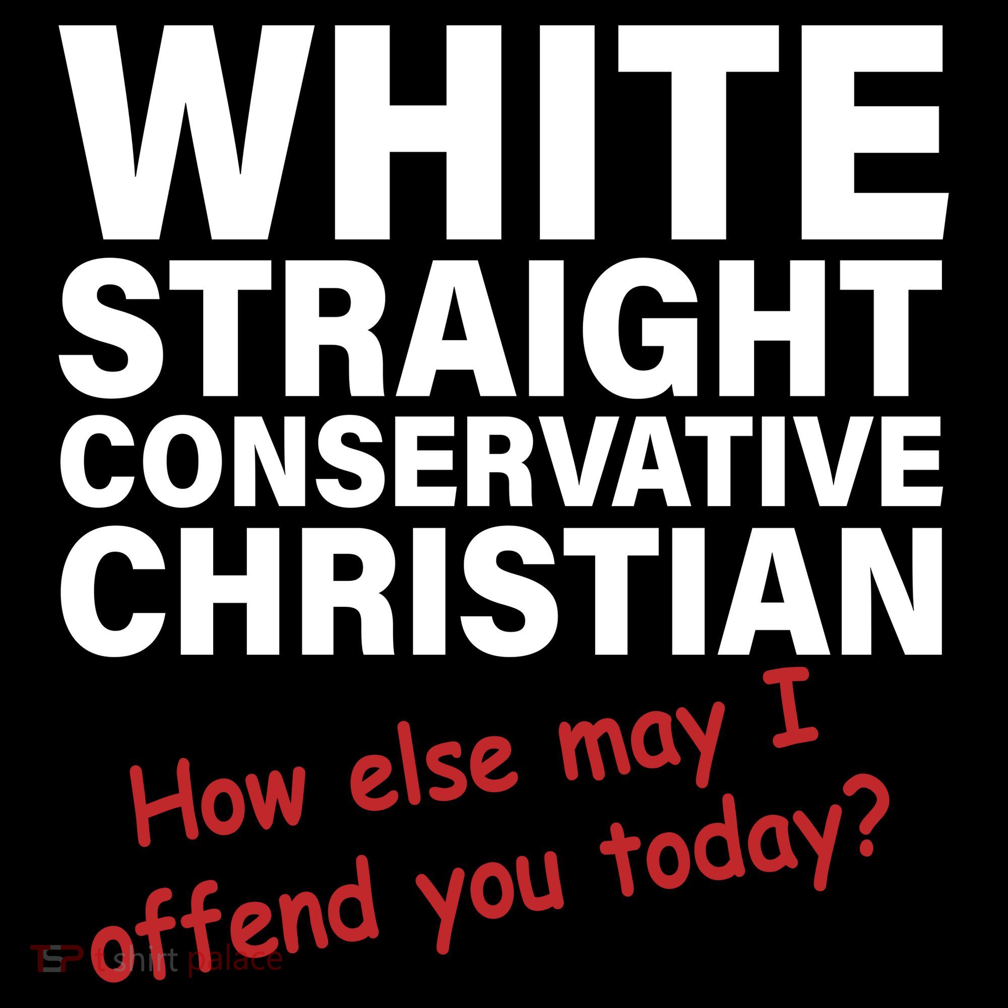White Straight Conservative Christian Button