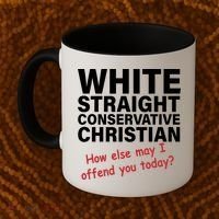 White Straight Conservative Christian Coffee Mug thumb 2