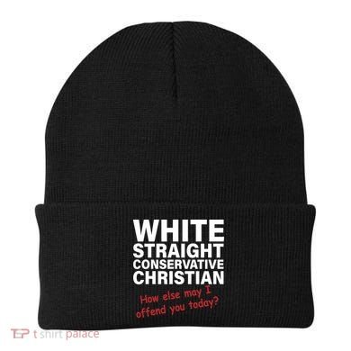 White Straight Conservative Christian Beanie
