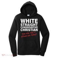 White Straight Conservative Christian Women's Hoodie thumb 0