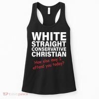 White Straight Conservative Christian Women's Tank Top thumb 0