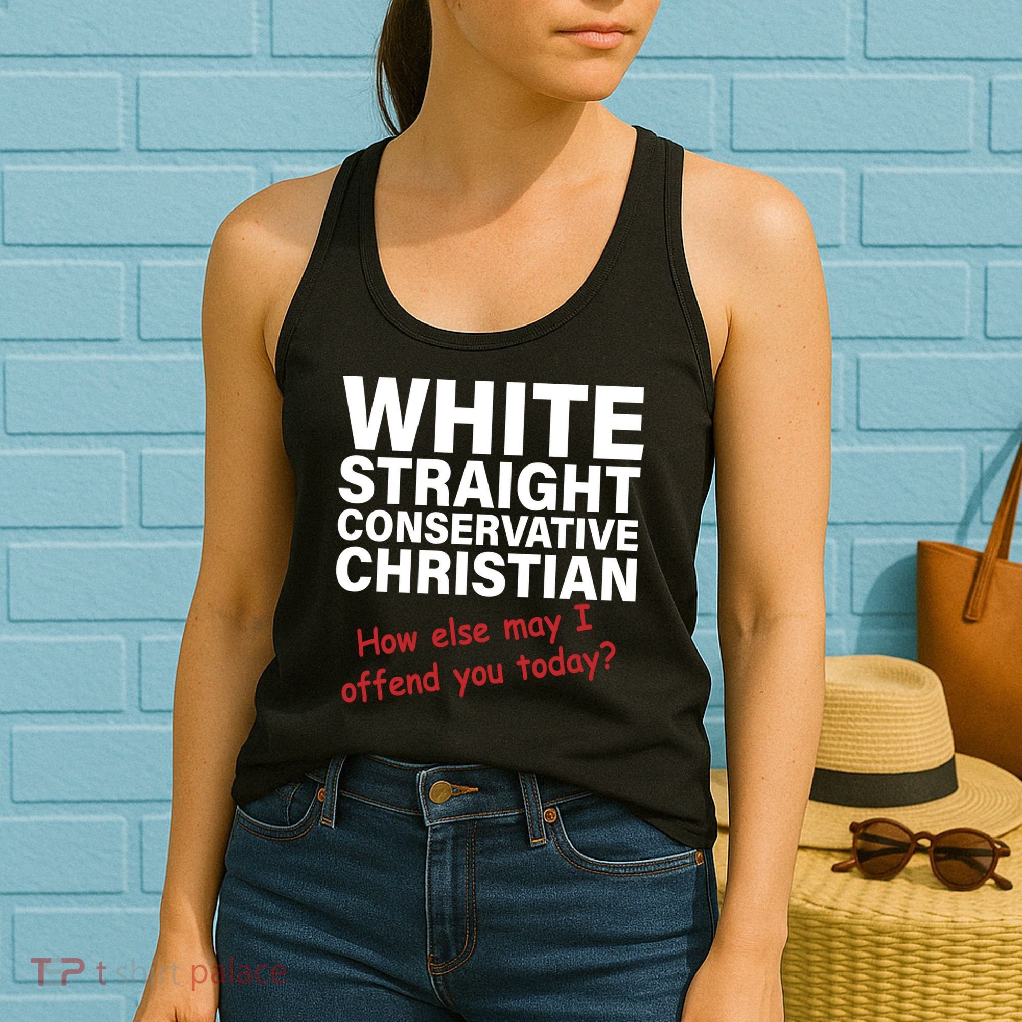 White Straight Conservative Christian Women's Tank Top