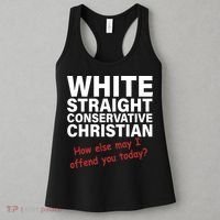 White Straight Conservative Christian Women's Tank Top thumb 3