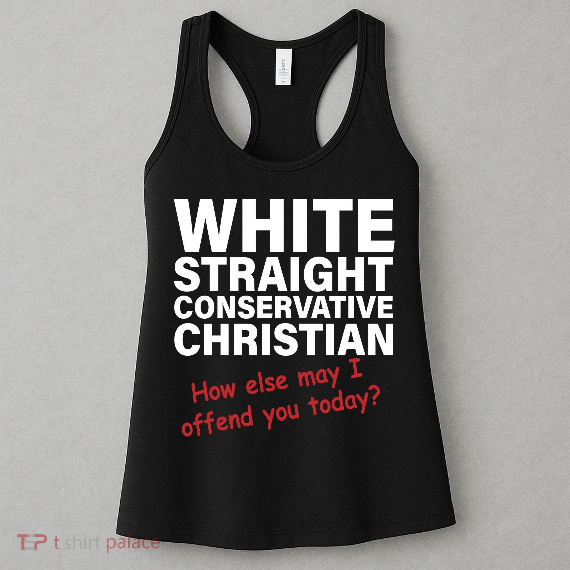 White Straight Conservative Christian Women's Tank Top